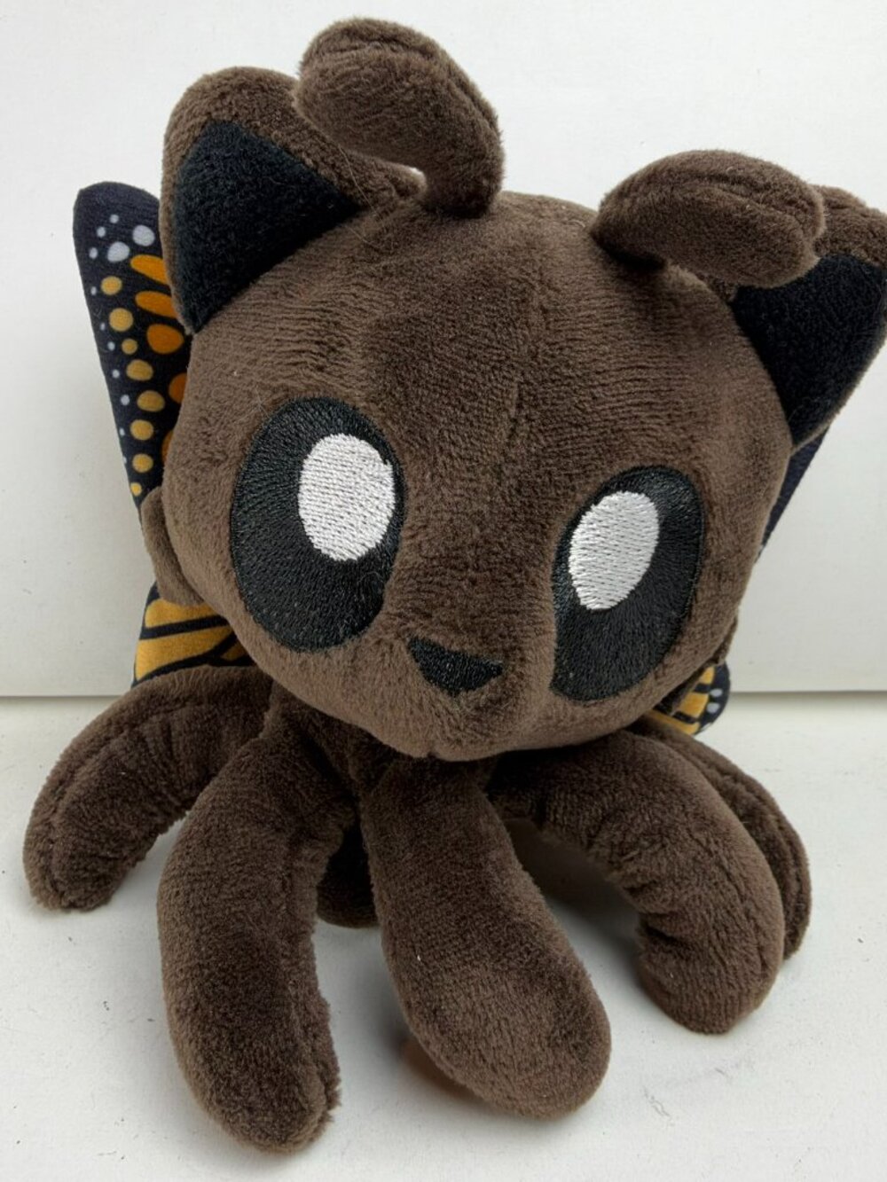 Tentacle Kitty Little Ones Odo Plush Butterfly Wings Stuffed Animal 5" Brown